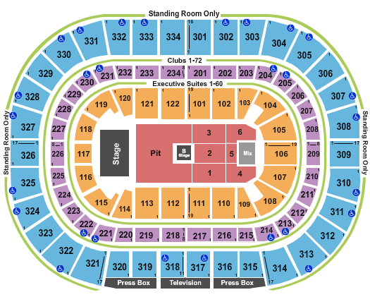 United Center Nine Inch Nails Seating Chart